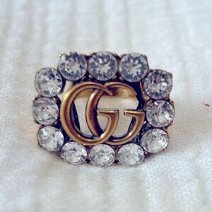 Gucci Crystal Ring Size Large